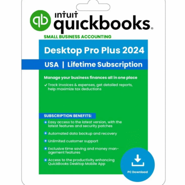 QUICKBOOKS DESKTOP PRO PLUS 2024 3 USERS