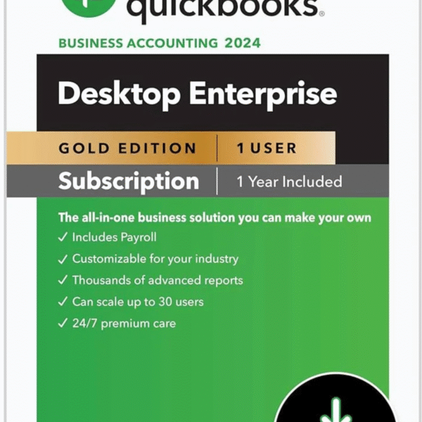 QUICKBOOKS DESKTOP ENTERPRISE 2024 GOLD SUBSCRIPTION